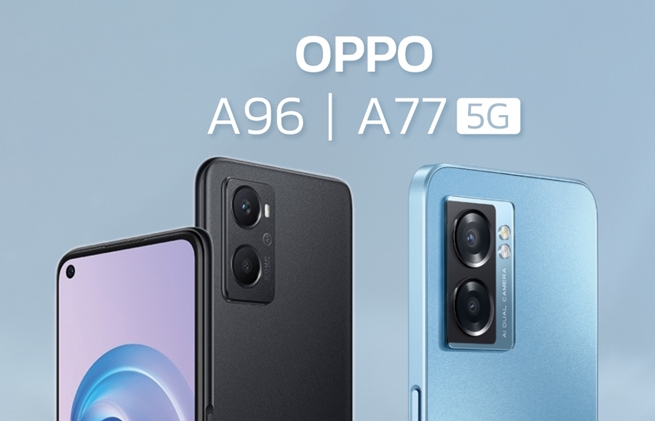 OPPO A96 และ OPPO A77 5G เคาะราคาไทยแล้ว 9,999 บาท