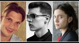 ทรงผมแสกกลางชาย