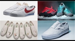 รองเท้าผ้าใบสีขาวผู้หญิง