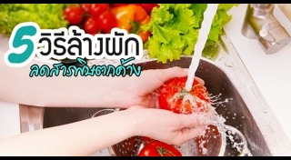 วิธีล้างผัก