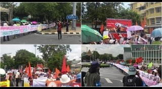 แรงงานไทยประท้วง