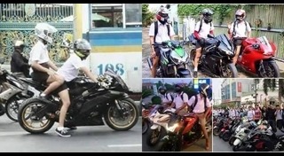 นักเรียนขี่บิ๊กไบค์