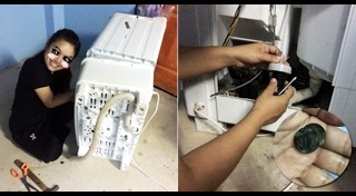 เครื่องซักผ้าฝาบน