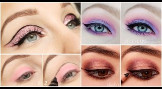 แต่งตาโทนสีชมพู