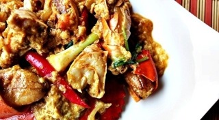 ปูผัดผงกะหรี่