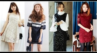 ชุดเดรสไหมพรม