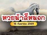 สายวิ่งต้องจด ! ม้าสีหมอก เลขเด็ดงวดนี้ 16 ก.ย. 69 วิ่งบน 4 วิ่งล่าง 0 พร้อมเลขชุดเน้น ๆ